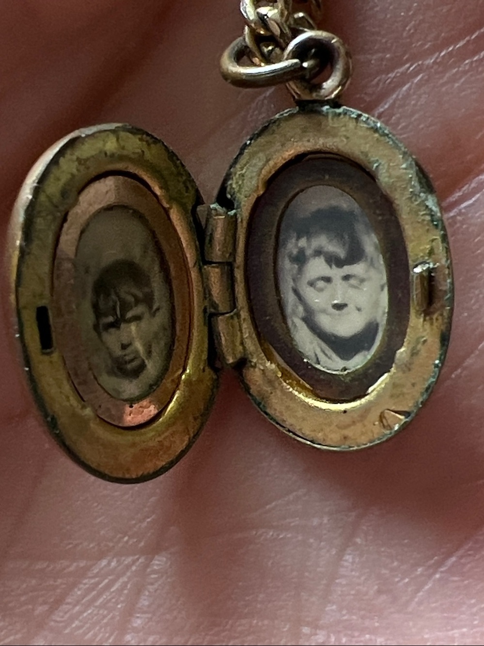 Antique 12k gold filled locket necklace